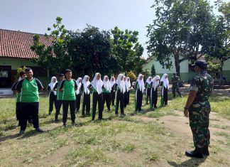 Ekstra ppu melakukan kolaborasi bersama TNI kodim 0803